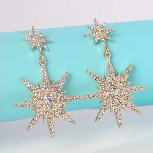 ⭐️ Betsey Johnson NEW CELESTIAL drop dangle earrings ⭐️ - Picture 6 of 8